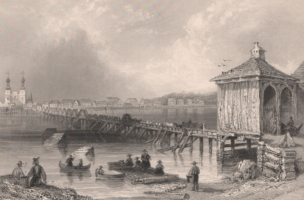 QUEBEC. St. John's, Richelieu River. Saint-Jean-sur-Richelieu. BARTLETT 1842